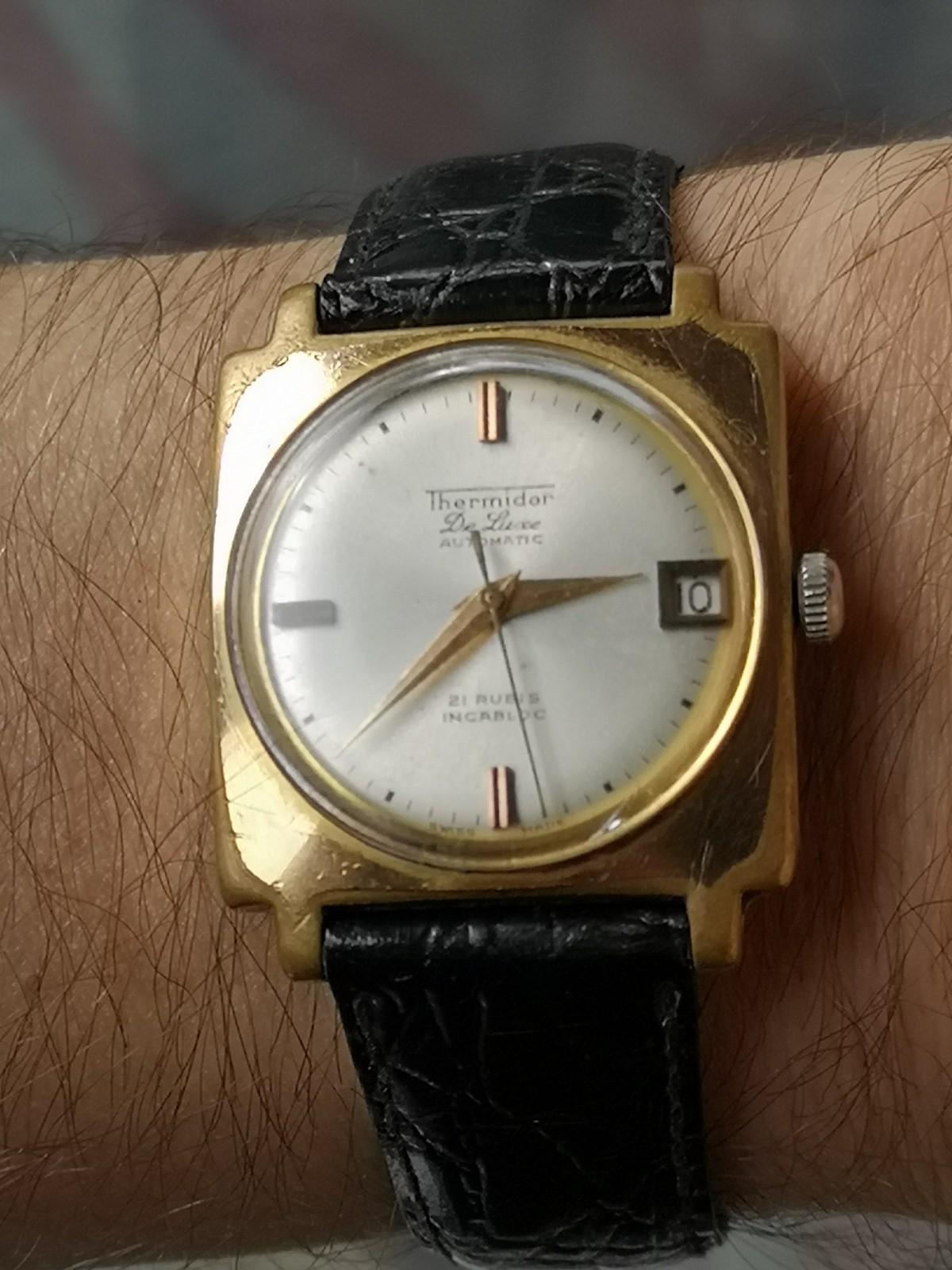 Thermidor De Luxe Automatic Incabloc 21 Rubis, ETA 2452, Longines/Omega/VGC